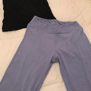 Lularoe Ultra-Soft Light Blue/Lavender Leggings
